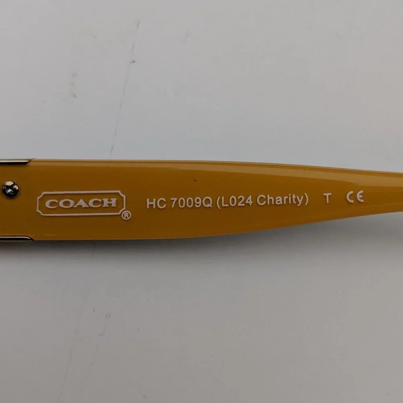 🕶️Frame Only! Coach HC7009Q Charity L024 Sunglasses 58/13 135 /ANL304🕶️ - Picture 4 of 8